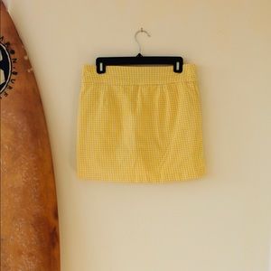 Checked lemonade Mini skirt